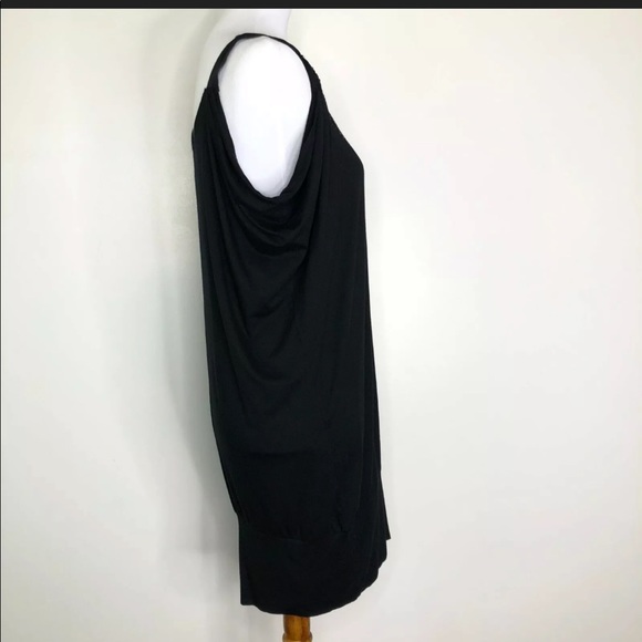 Y2K EXPRESS Cold Shoulder Dress Black Sequins NWT Sz M - Picture 6 of 12